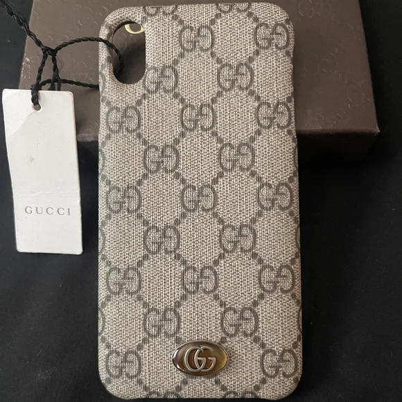 Xs Max Gucci Ophidia Phone Case Gucci, Beige, GG Supreme Ophidia